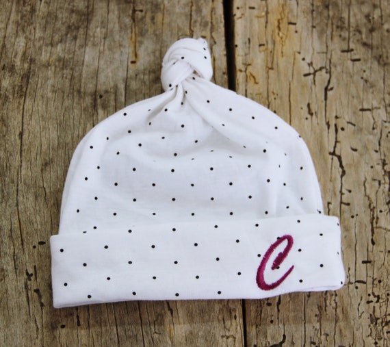 Cotton newborn boy girl hat Personalized baby name hat baby shower hat