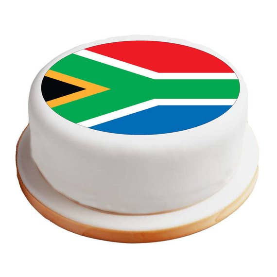 Sud Africa Bandiera Sudafricana 8 Pre Taglio Tondo Etsy