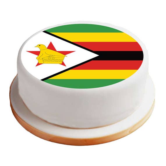 Saint Lucia Flag Cake Topper 8/" 20cm Circle Icing Decoration Party Celebration