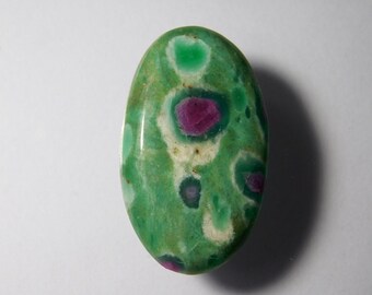 43x28x4 MM Natural Ruby Fuchsite loose cabochon Pendant making gemstone #G6938