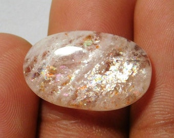 moonstone sun stone loose gemstone For jewellery 44 Cts Natural Sunstone Moonstone cabochon R-405 Top Quality Moonstone Sunstone gemstone