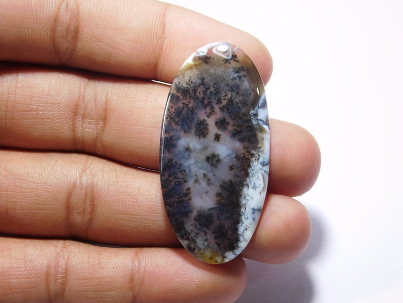 Very Rare! Natural Dendrite Sunset Gemstone Dendrite loose Stone For Jewelry 48 Cts.D-5352 Semi Precious Dendrite Sunset Cabochon