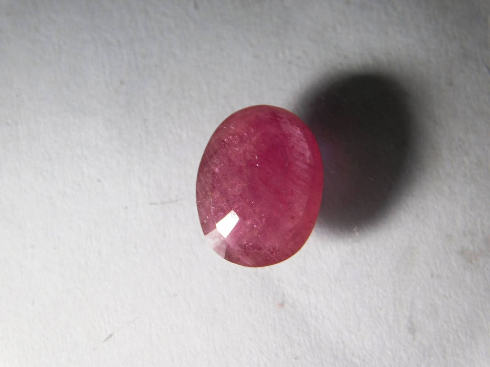 Natural Glass Filled Ruby Faceted Loose Gemstone Ruby Gemstone Etsy