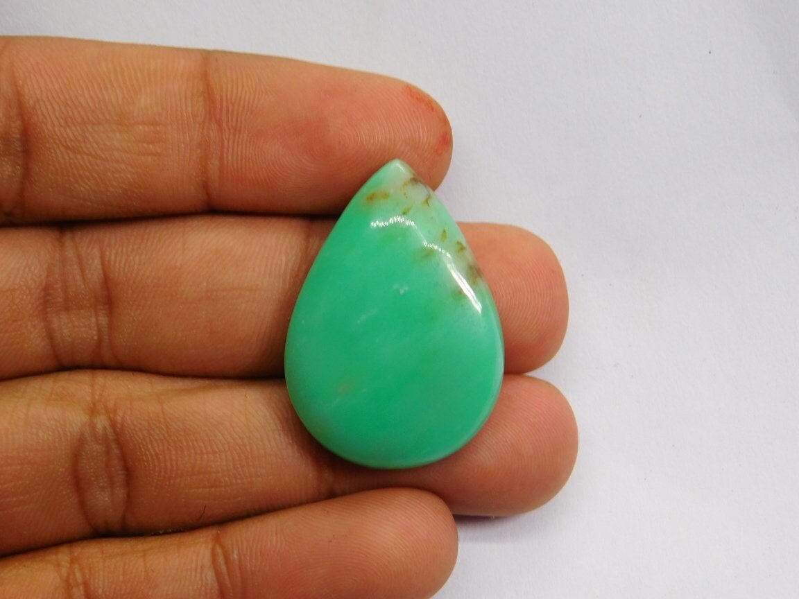 Chrysoprase Gemstone Green Chrysoprase Cabochon Natural Semiprecious Gemstone