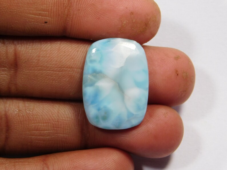 D-4884 Wholesale Price Larimar loose gemstone For jewelry 18 Cts Natural Larimar Cabochon gemstone Natural Larimar Cabochon Top Glorious