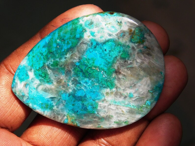 High Quality 100/%Natural Chrysocolla Cabochon Gemstone Semi Precious Chrysocolla malachite Loose gemstone for jewellery 170 Cts.D-3046