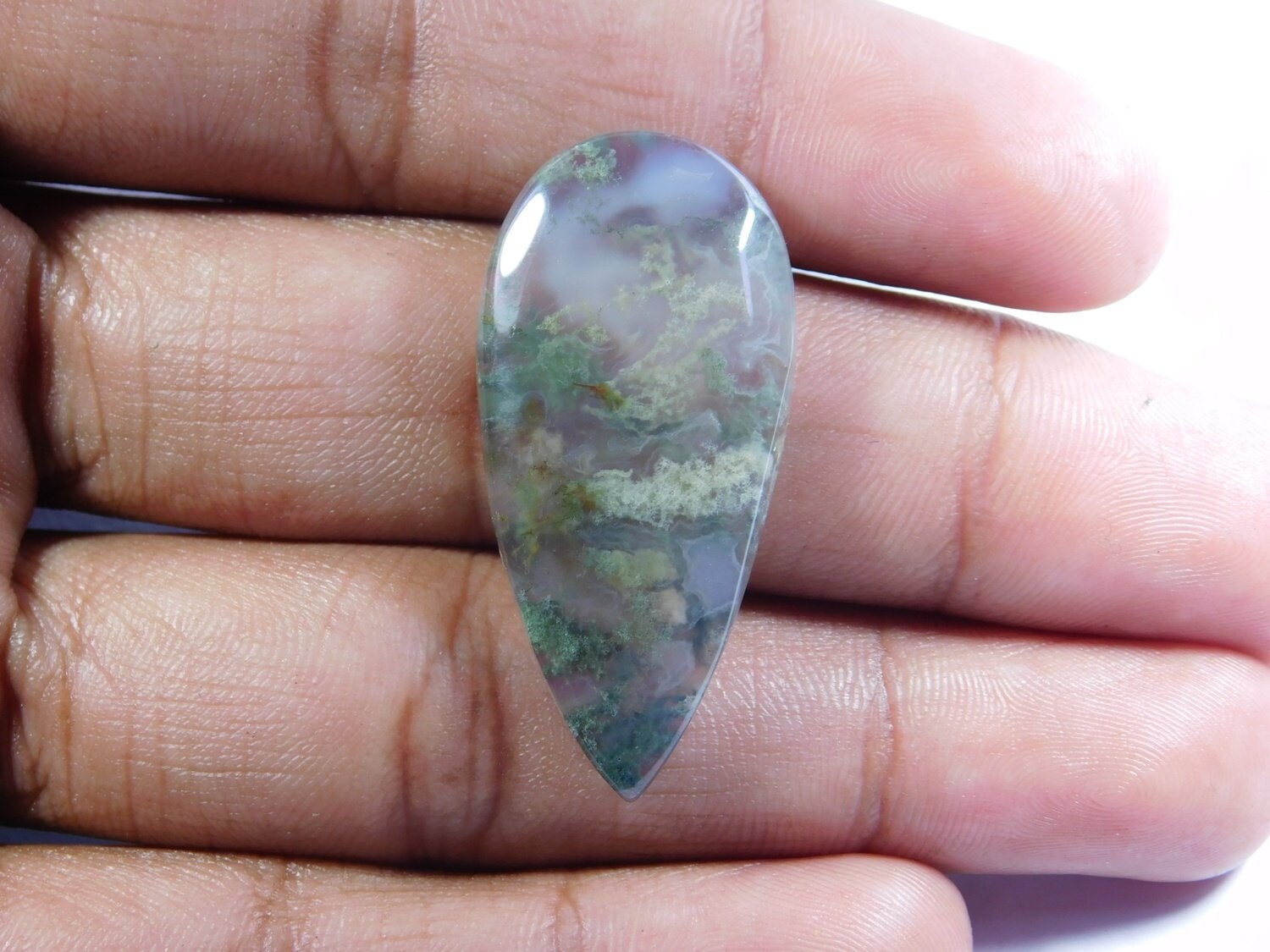 Amazing Quality Natural Moss Agate gemstone Moss Agate | Etsy