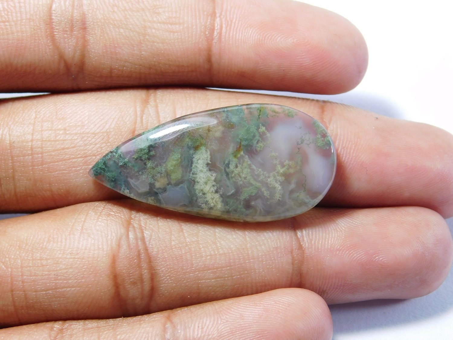 Amazing Quality Natural Moss Agate gemstone Moss Agate | Etsy