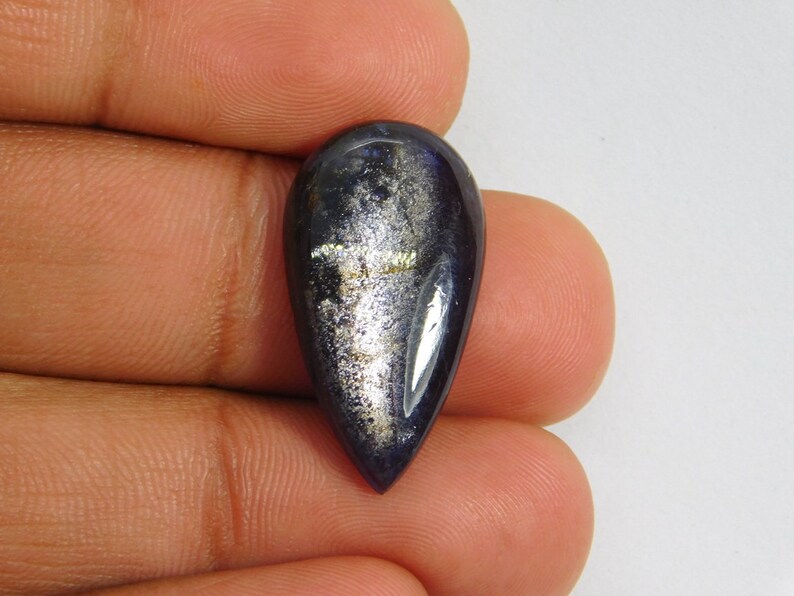 D-8560 Iolite Sunstone Cabochon Top Quality! Natural Iolite Sunstone Gemstone Beautiful Iolite Sunstone Loose Stone Hand Polished 12 Cts