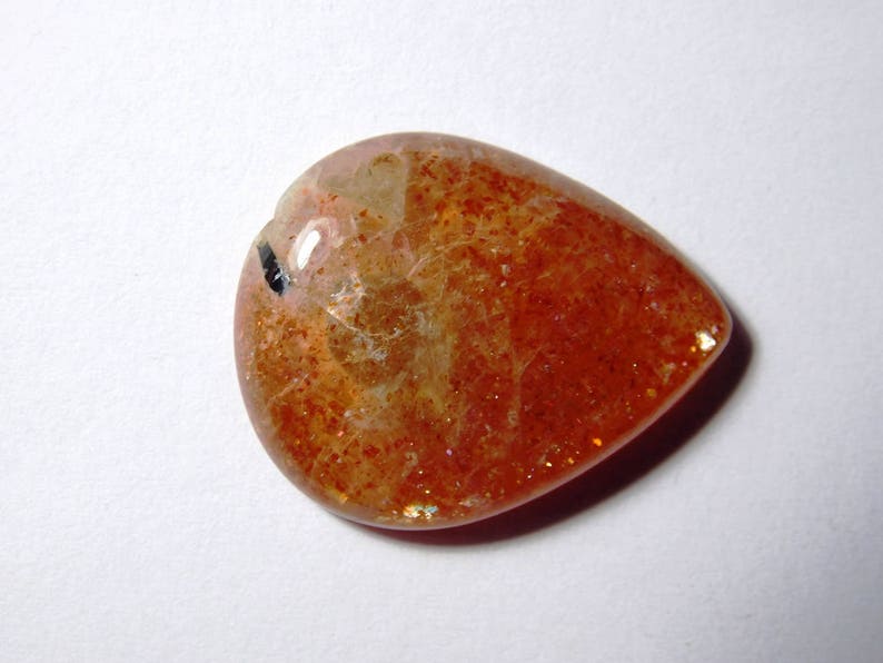 D-4932 9 Pcs Top Quality Natural Loose Sunstone Cabochons Tear Drop Sunstone Glorious Natural Handmade Rainbow Sunstone For jewelry 52 Cts