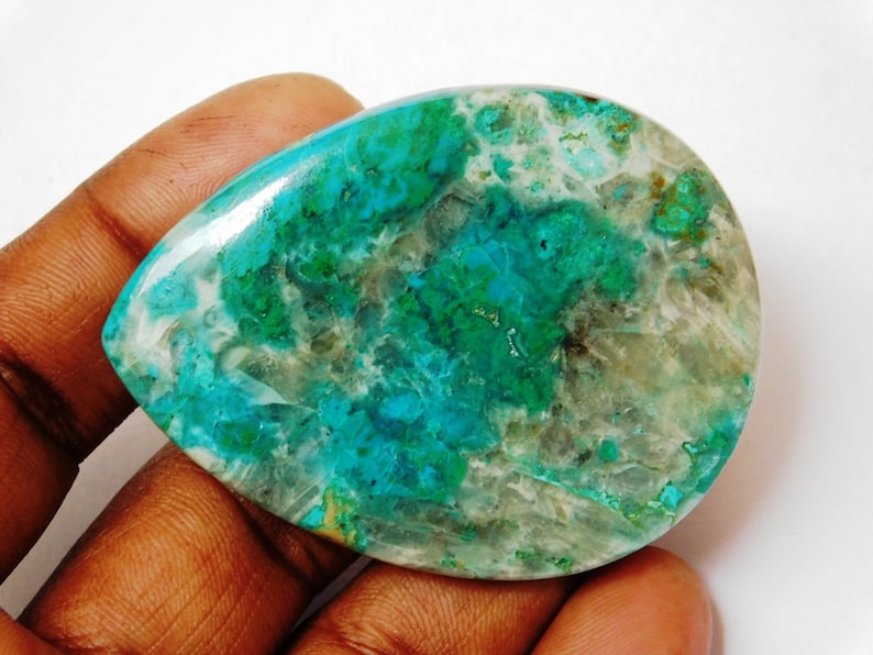 High Quality 100/%Natural Chrysocolla Cabochon Gemstone Semi Precious Chrysocolla malachite Loose gemstone for jewellery 170 Cts.D-3046