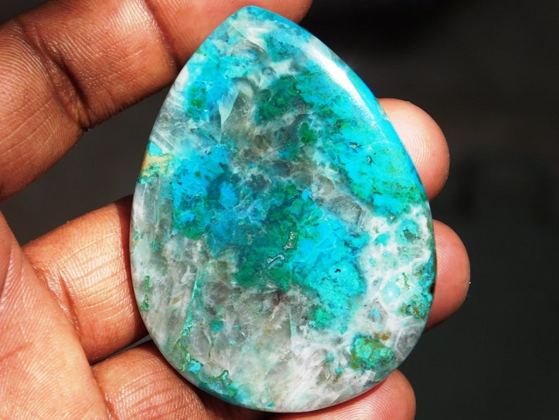 High Quality 100/%Natural Chrysocolla Cabochon Gemstone Semi Precious Chrysocolla malachite Loose gemstone for jewellery 170 Cts.D-3046