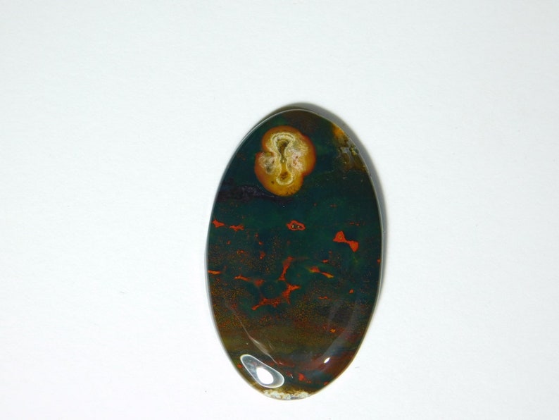 D-7574 100/% Natural Blood Stone Cabochon Top Quality Designer Gemstone Hand Polish Jewelry making Loose Stone For Pendant 22 Cts