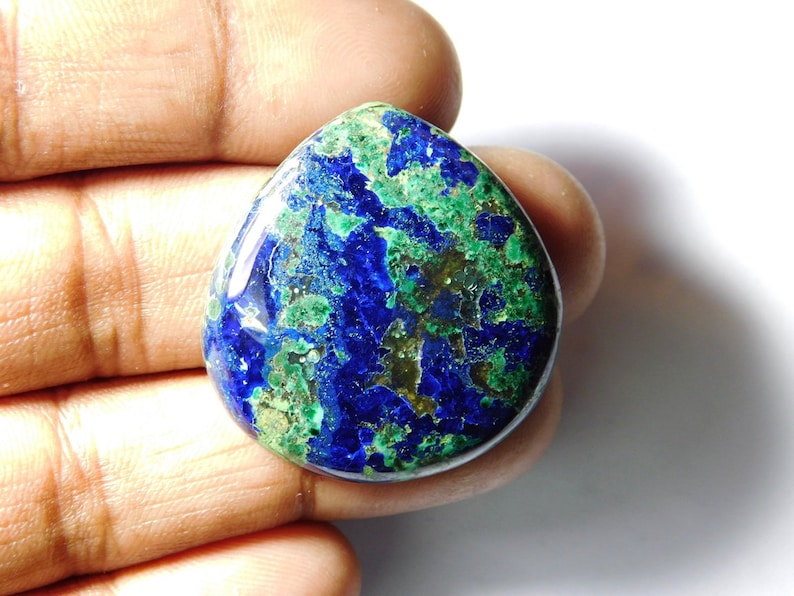 100/% Natural Blue Azurite gemstone cabochon Low Price Blue Azurite loose gemstone Top Beautiful Blue Azurite for jewellery 53 Cts D-2246