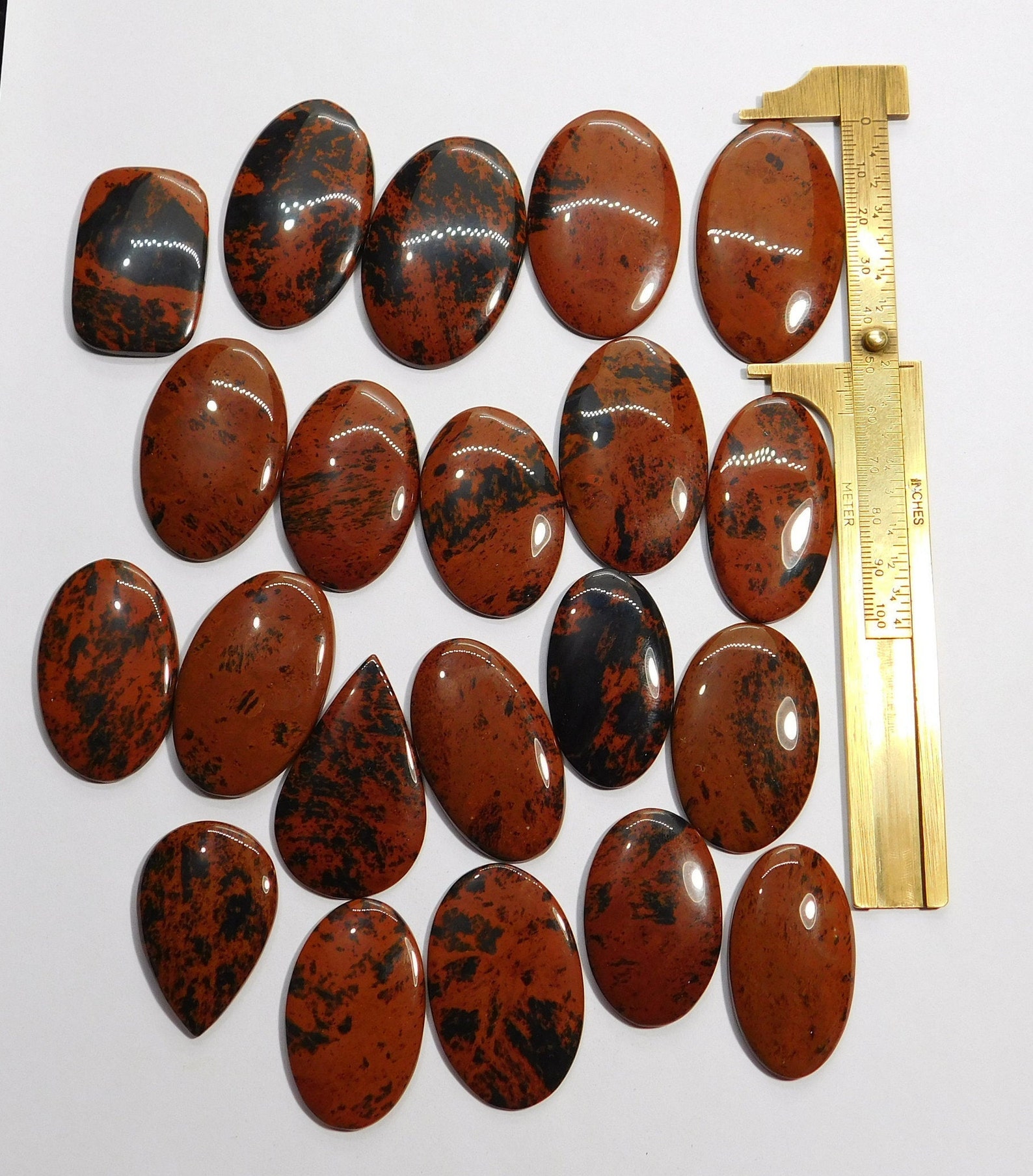 Amazing Natural Mahogany Obsidian Cabochon AAA Quality Etsy