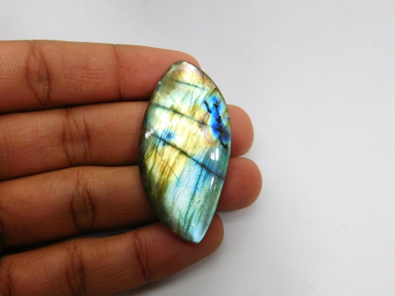 D-8764 Natural Labradorite Spectrolite Cabochon Glorious Purple Flash Labradorite Gemstone Labradorite Loose Stone For Jewelry 73 Cts
