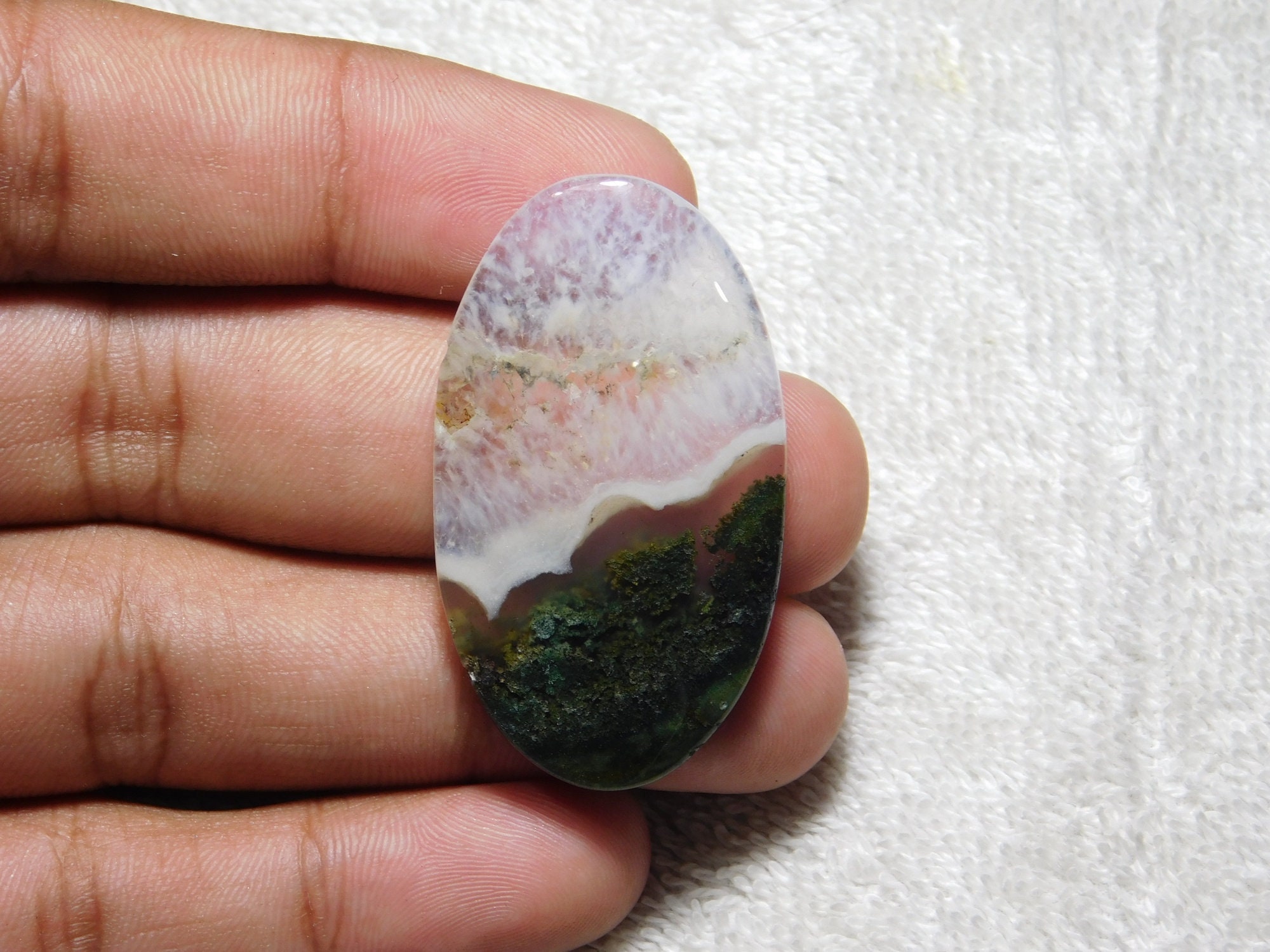 Super Quality Natural Moss Agate gemstone Moss Agate Cabochon | Etsy