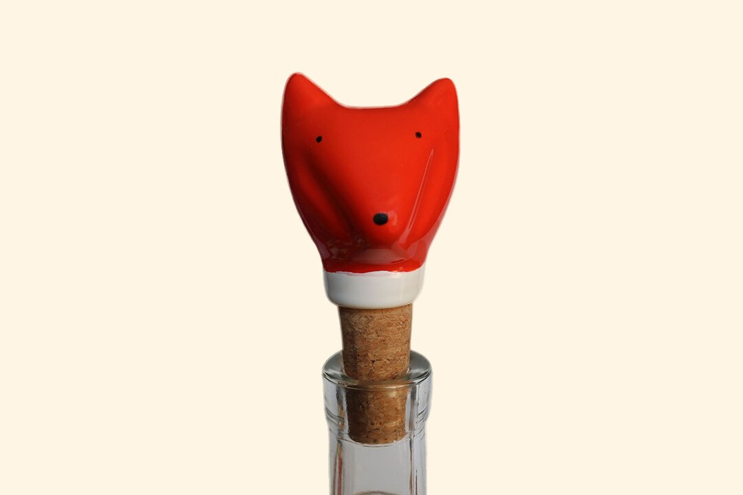 Cork Bottle Stopper Ceramics Bottle Stoppers for Wine Etsy