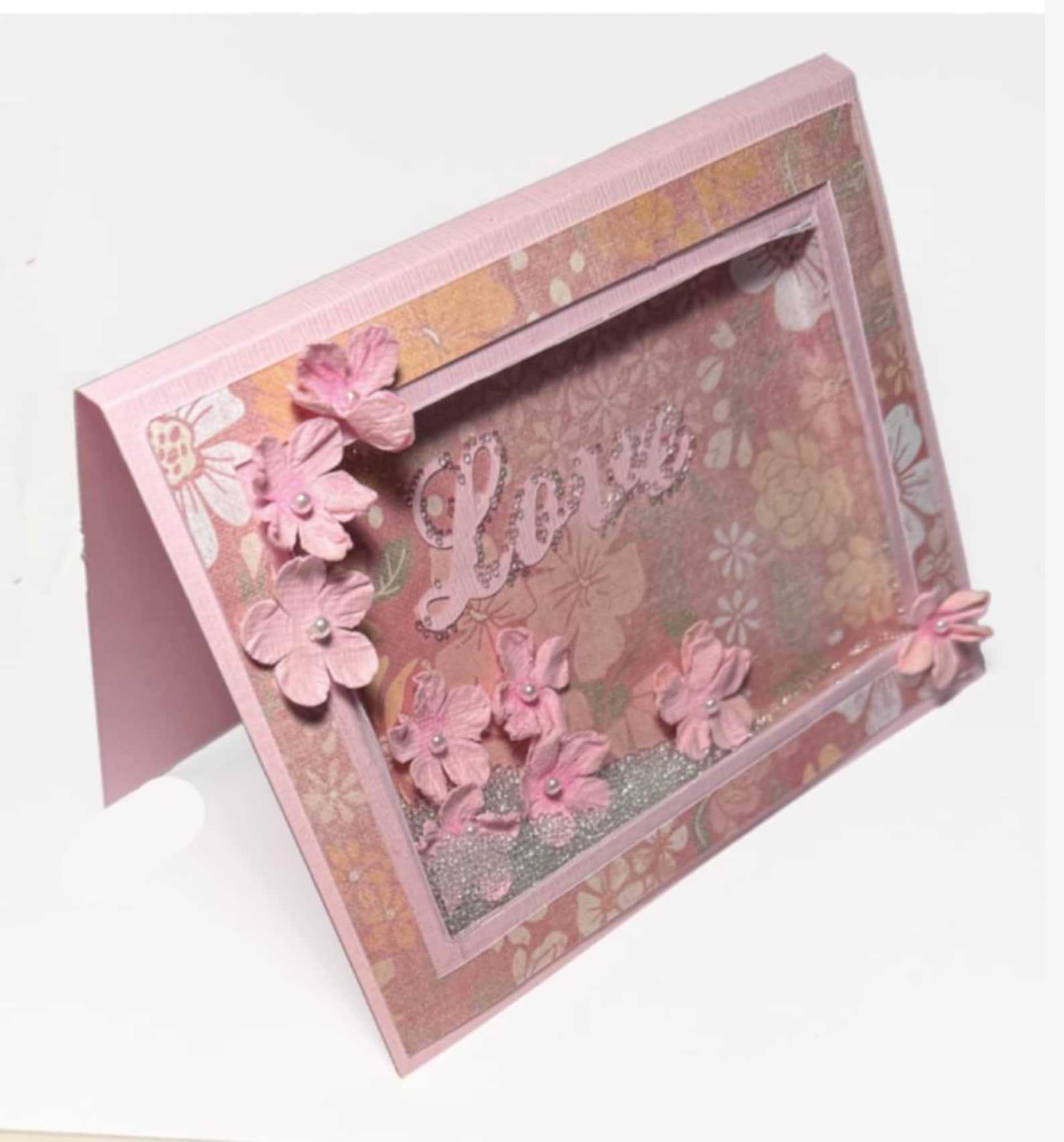 Shadow Box Shaker Card Template for Silhouette, Cricut and Other Die ...