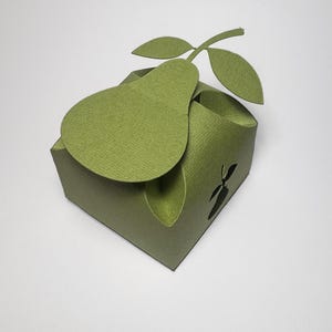 Pear Petal Treat Gift Box digital cut file for silhouette, cricut and .svg cutting machines