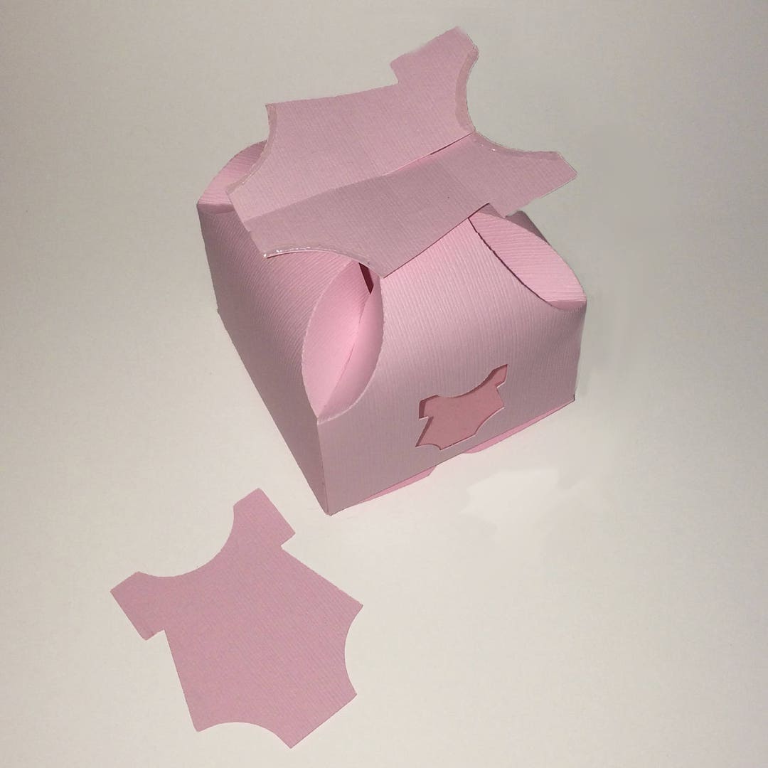 Onesie Gift Box Template Svg and Silhouette Cameo File for Die Cutters ...