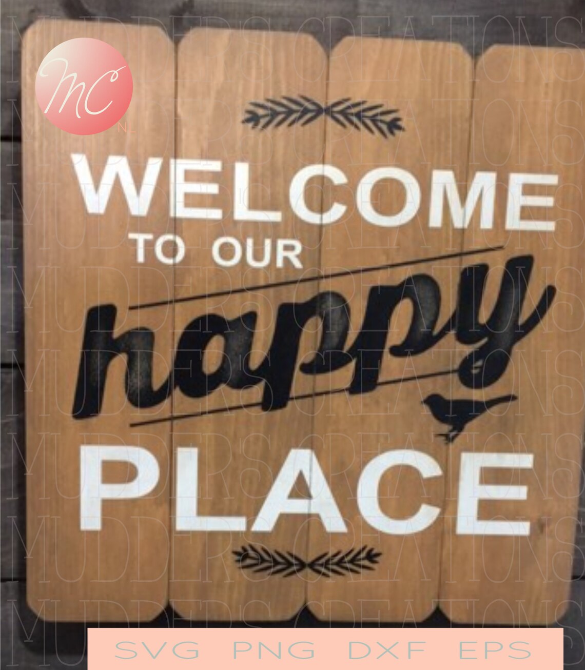 to Our Happy Place Svg Png Dxf Eps File for Cricut and Etsy