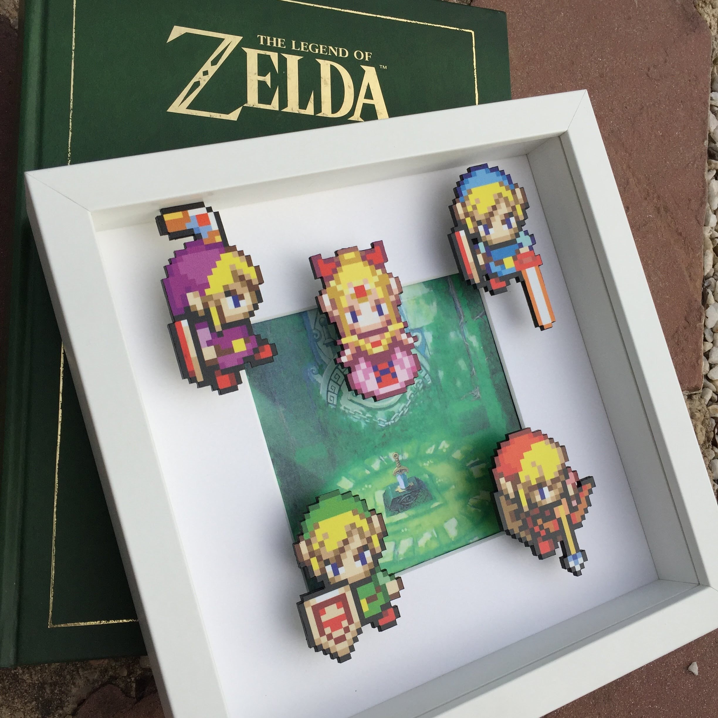 Legend of Zelda Shadow Box Zelda Home Decor with Link and Etsy