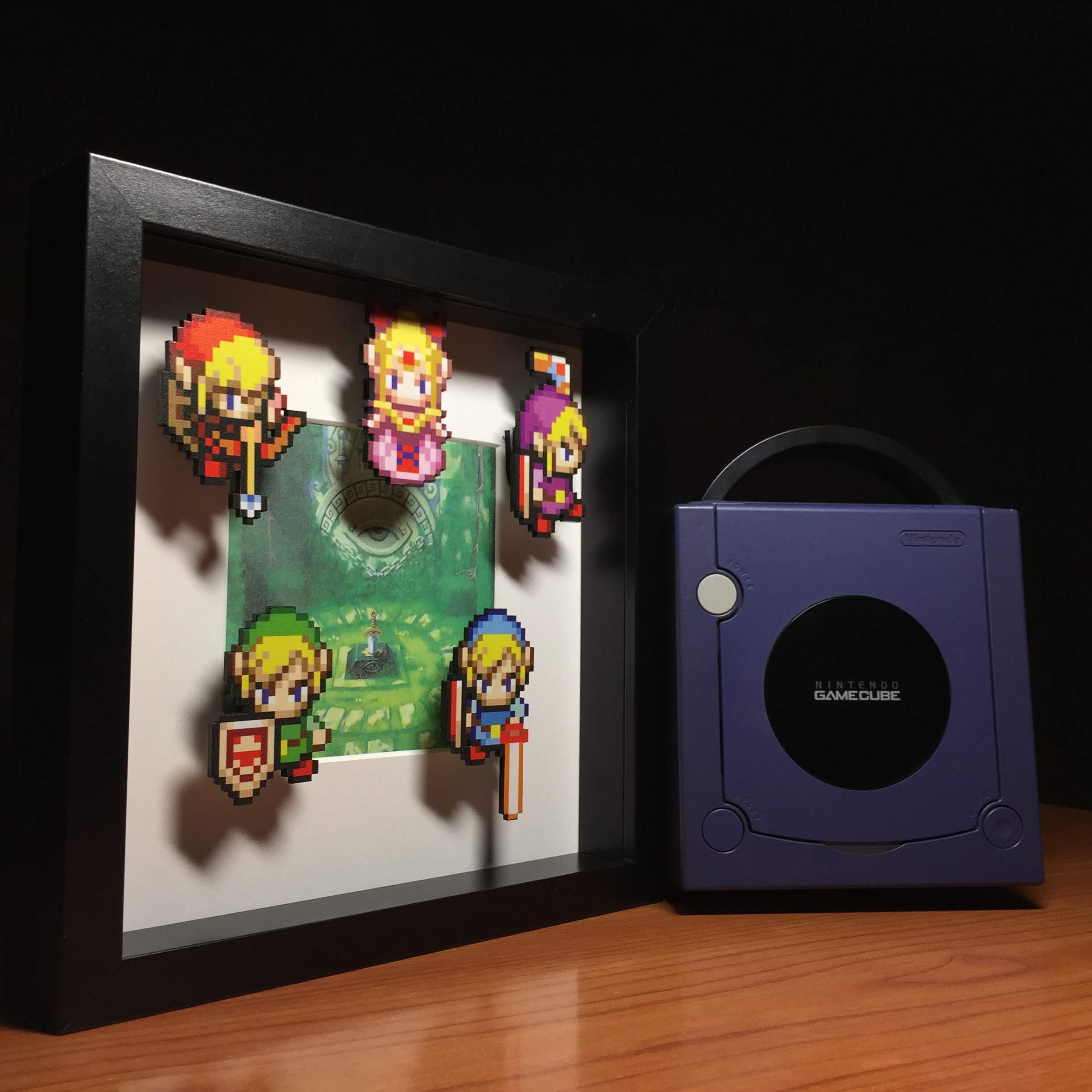 Legend of Zelda Shadow Box Zelda Home Decor with Link and Etsy