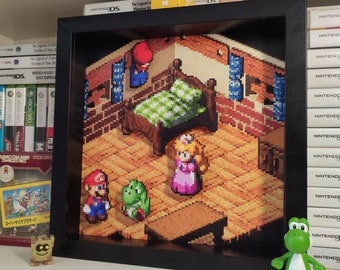 Super Mario RPG Shadow Box | 3D Nintendo Pixel Art