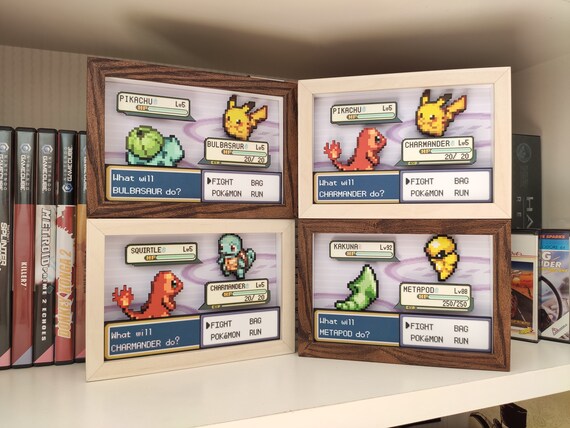 Pokemon Pixel Art Mini Shadow Box With Pikachu Vs Bulbasaur Etsy Pokemon Pixel Art Mini Shadow Box With Pikachu Vs Bulbasaur Etsy