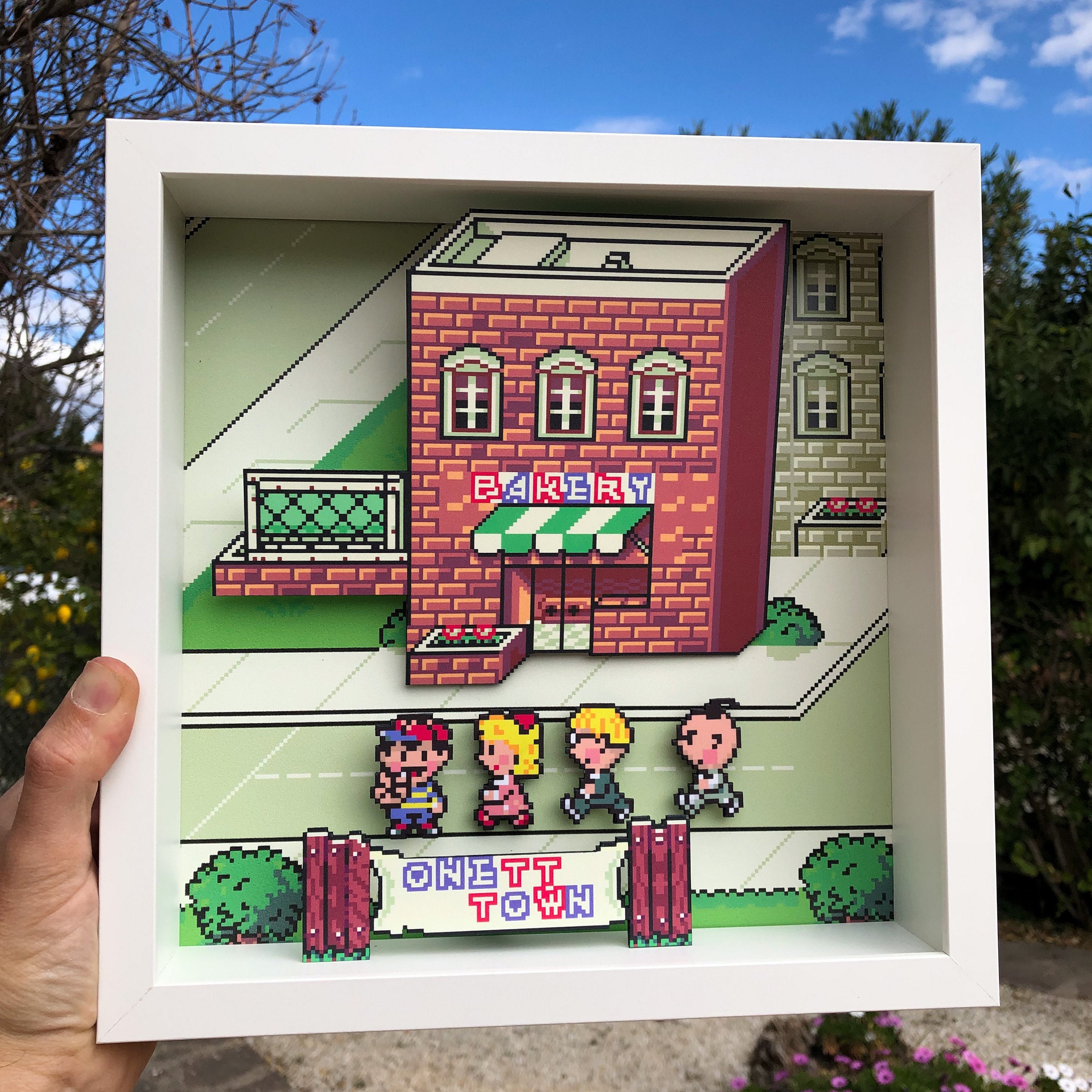 人気新品入荷 (earthbound) Mother Shadow Game Video Mother Diorama Art Box ミニカー