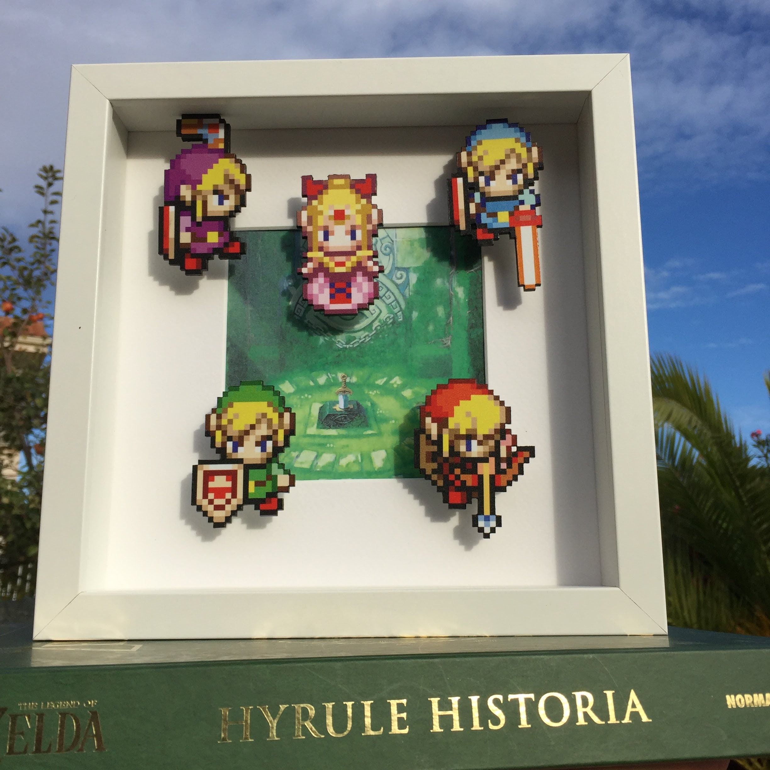 Legend of Zelda Shadow Box Zelda Home Decor with Link and Etsy