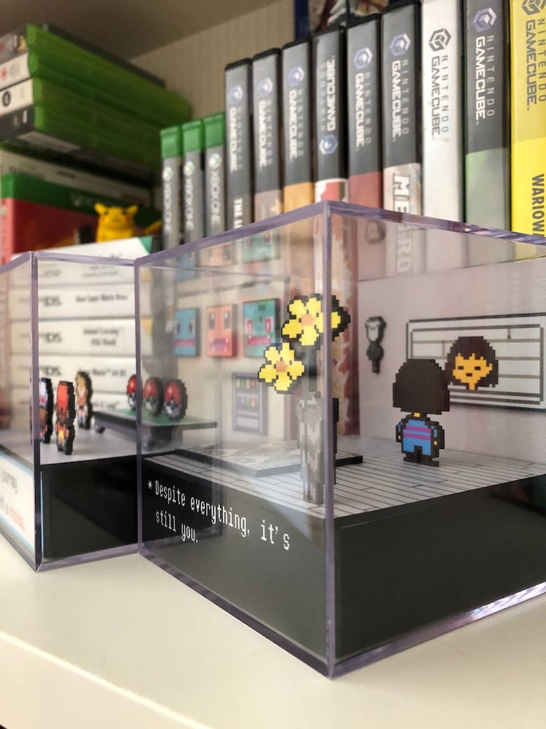 Undertale Diorama Miniature Cube despite - Etsy