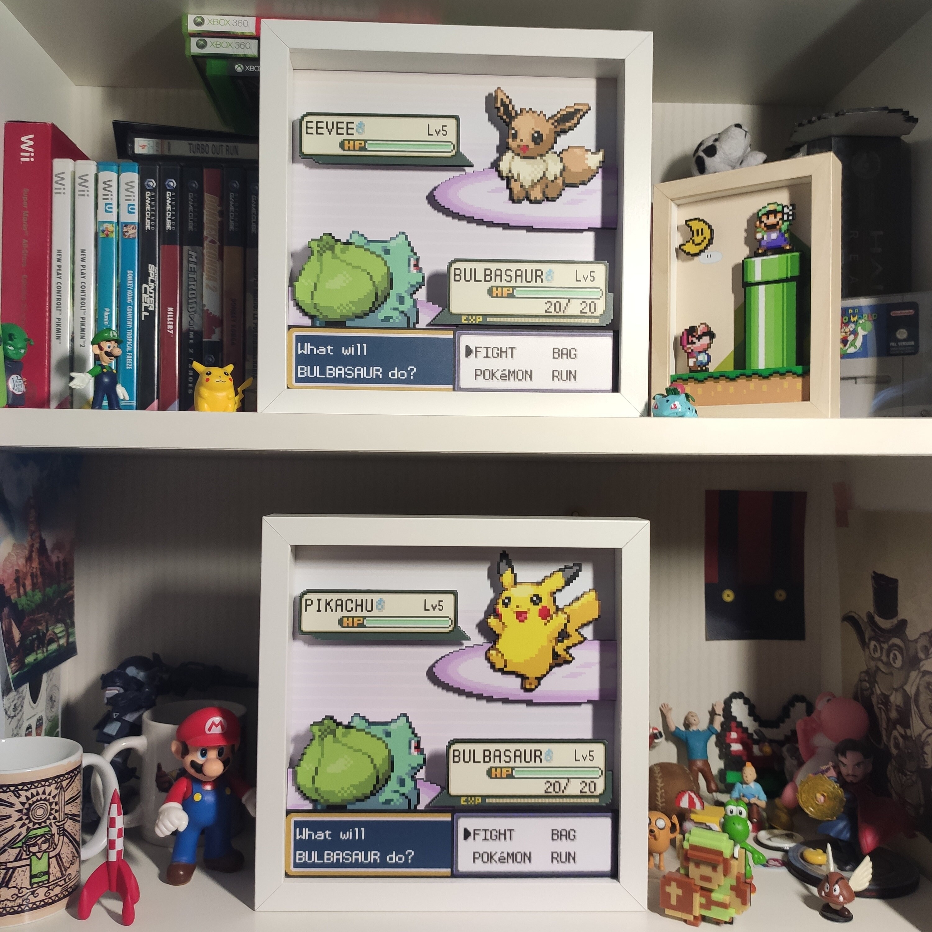 Pokemon Bulbasaur Evolution - Shadowbox by ShadowOfDorkness