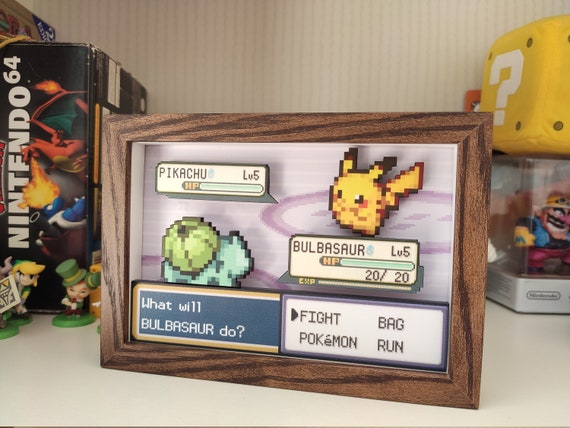 Snorlax Sleeping Shadow Box With Gengar Birthday Pokemon Gift