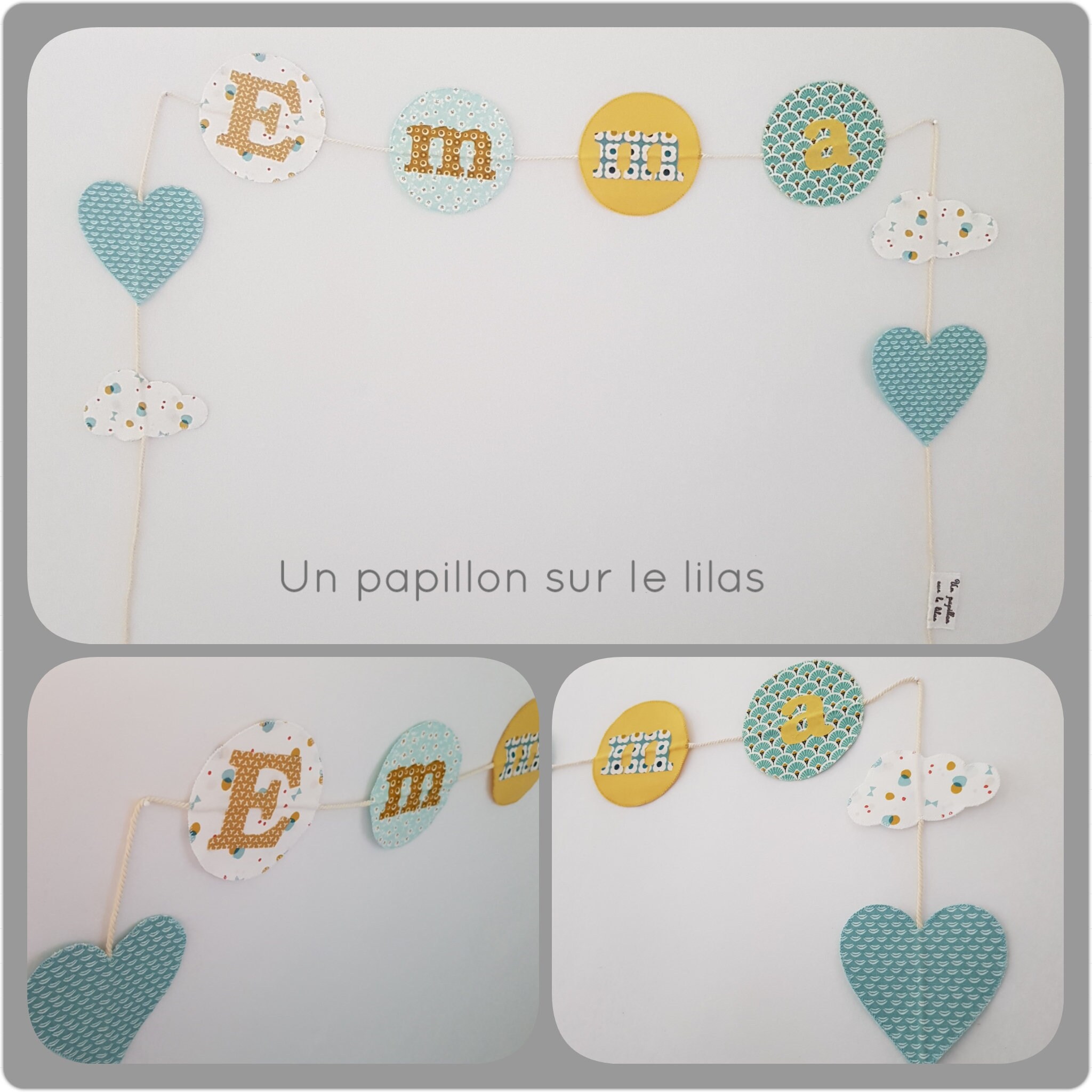 Guirlande Prénom en Tissu - Fait Main