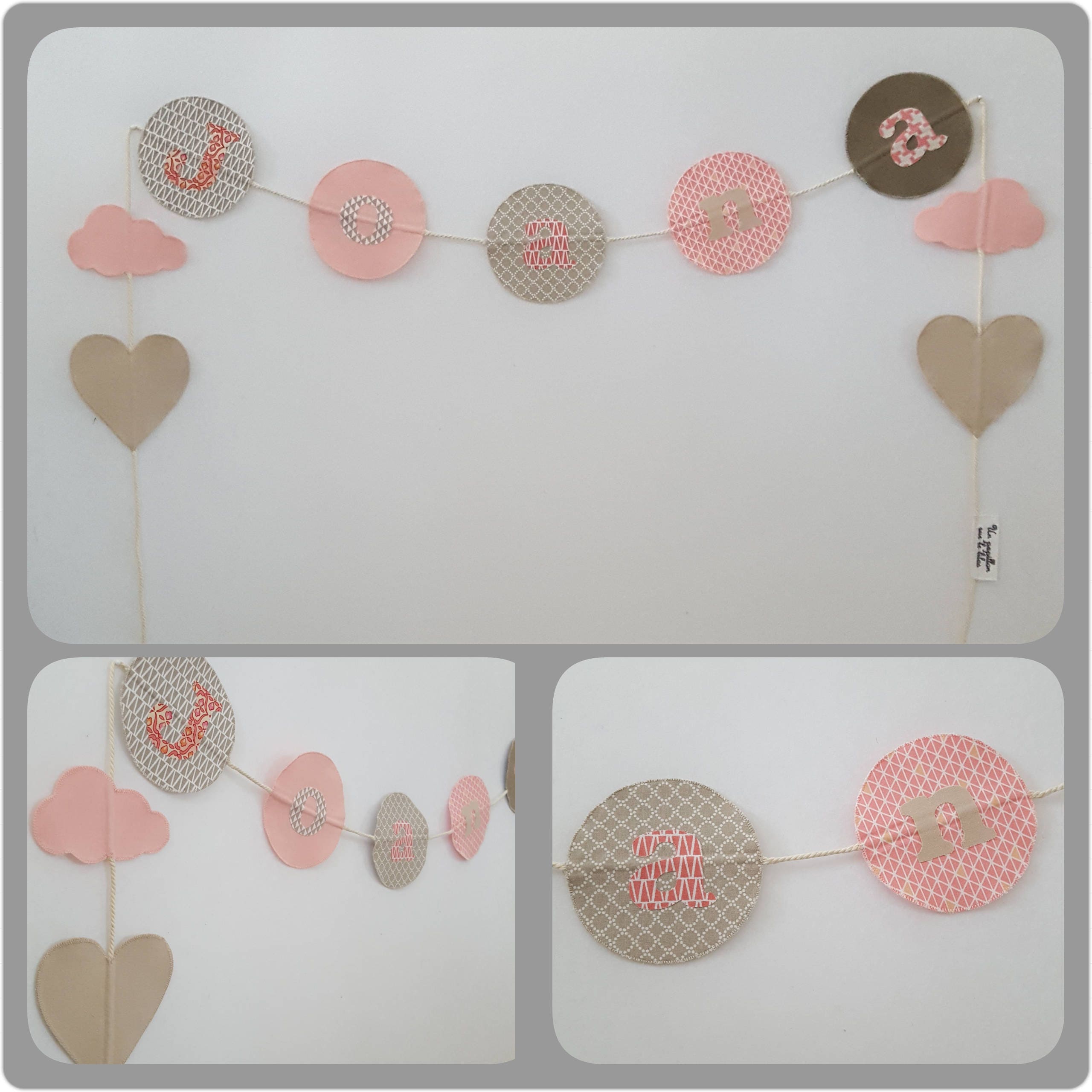 Guirlande Prénom en Tissu - Fait Main