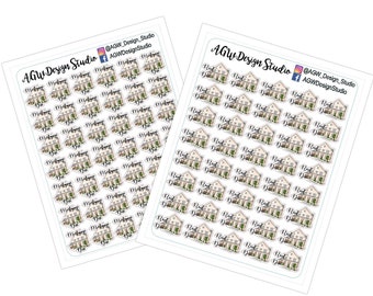 Mortgage/Rent Due - Planner Stickers - Bullet Journal Stickers, Planner Stickers, Scrapbook Stickers - Mortgage/Rent Due / Budget Tracker