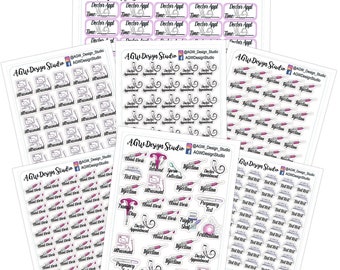 IVF Journey Pack **Digital Download** ~ Injection/Blood Work/Bed Rest/Doctor Appointment/Ultrasound/IVF Cycle - Bullet Journal - Scrapbook