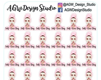 Self-Care Reminder - Custom Planner Stickers - Planner Stickers - Self-care / Health and Wellness / Mental Health