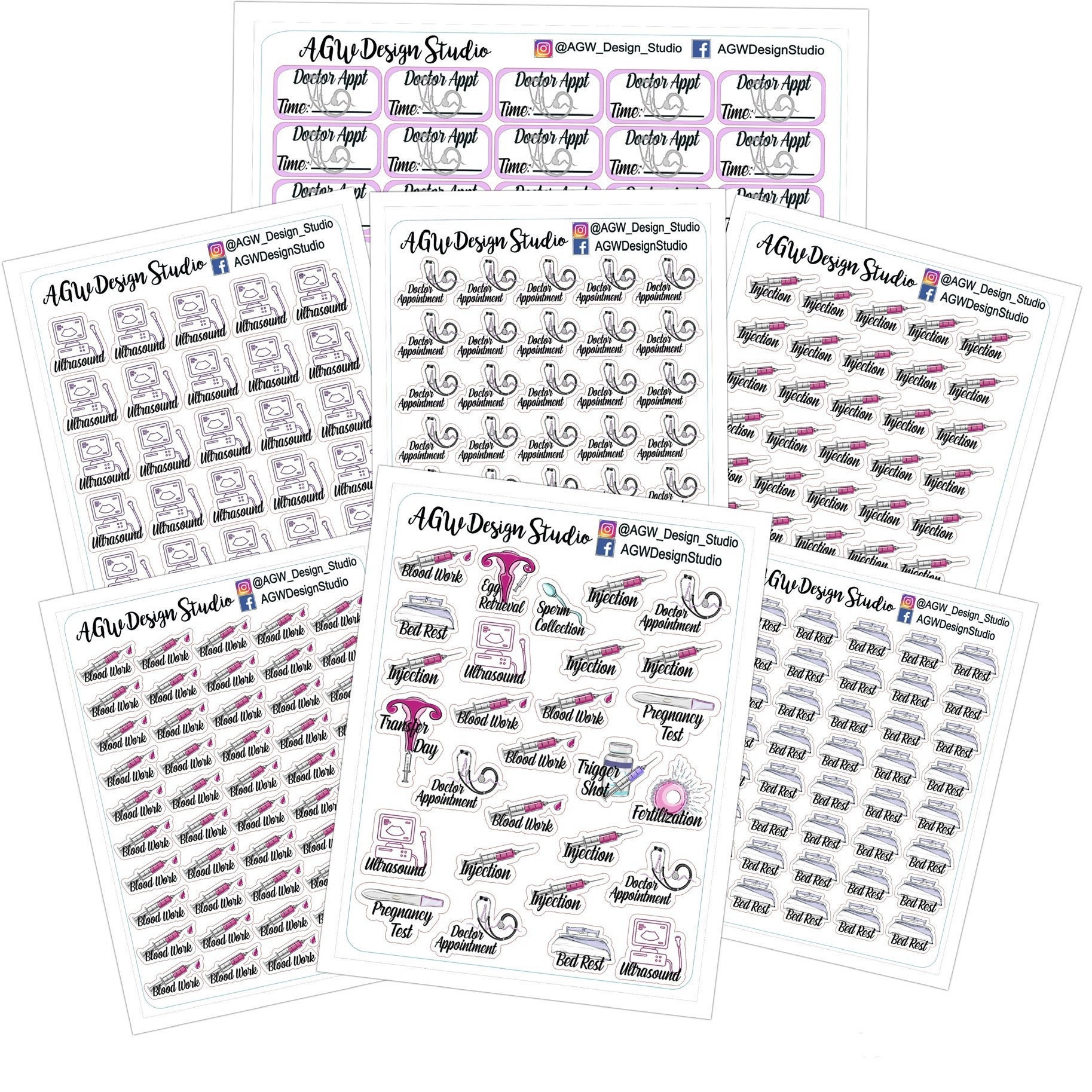 IVF Journey Pack **digital Download** ~ Injection/blood Work/bed Rest ...