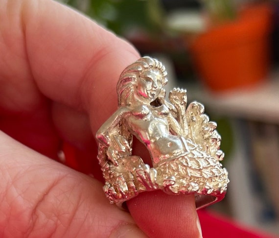 Mermaid Sterling Silver ring View 2