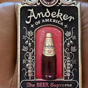 Andeker Beer Sign - Etsy