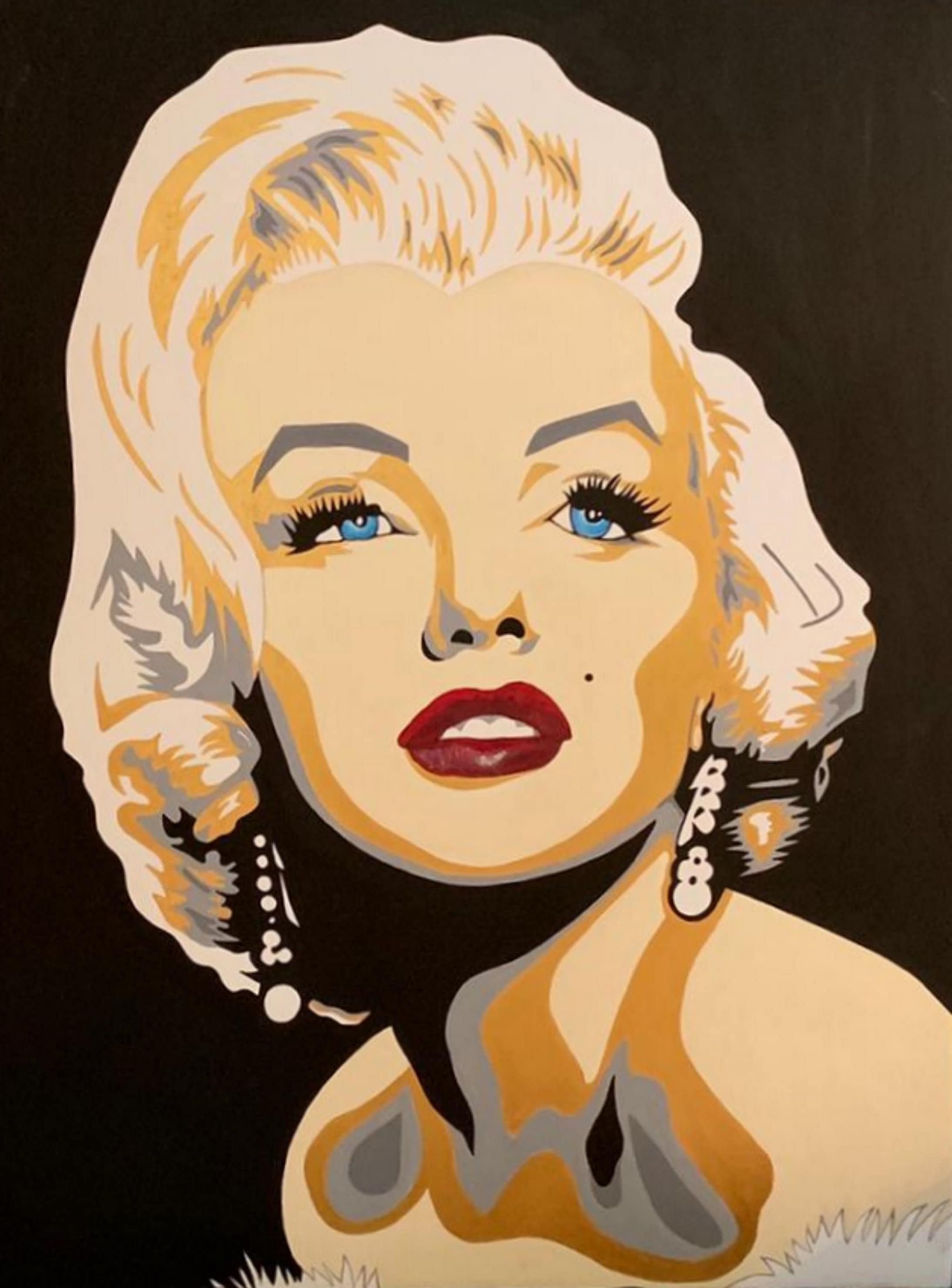 MARILYN MONROE ACTRESS Modern Picture Hand Painted Pop Art Style