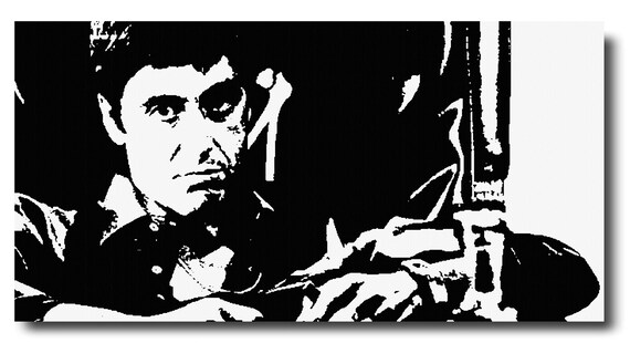 Al Pacino Tony Montana Scarface Quadro Moderno dipinto a Mano Style Pop Art  Quadri Pittura Acrilico Tela Canvas ArteTribute ArtePopart -  Italia