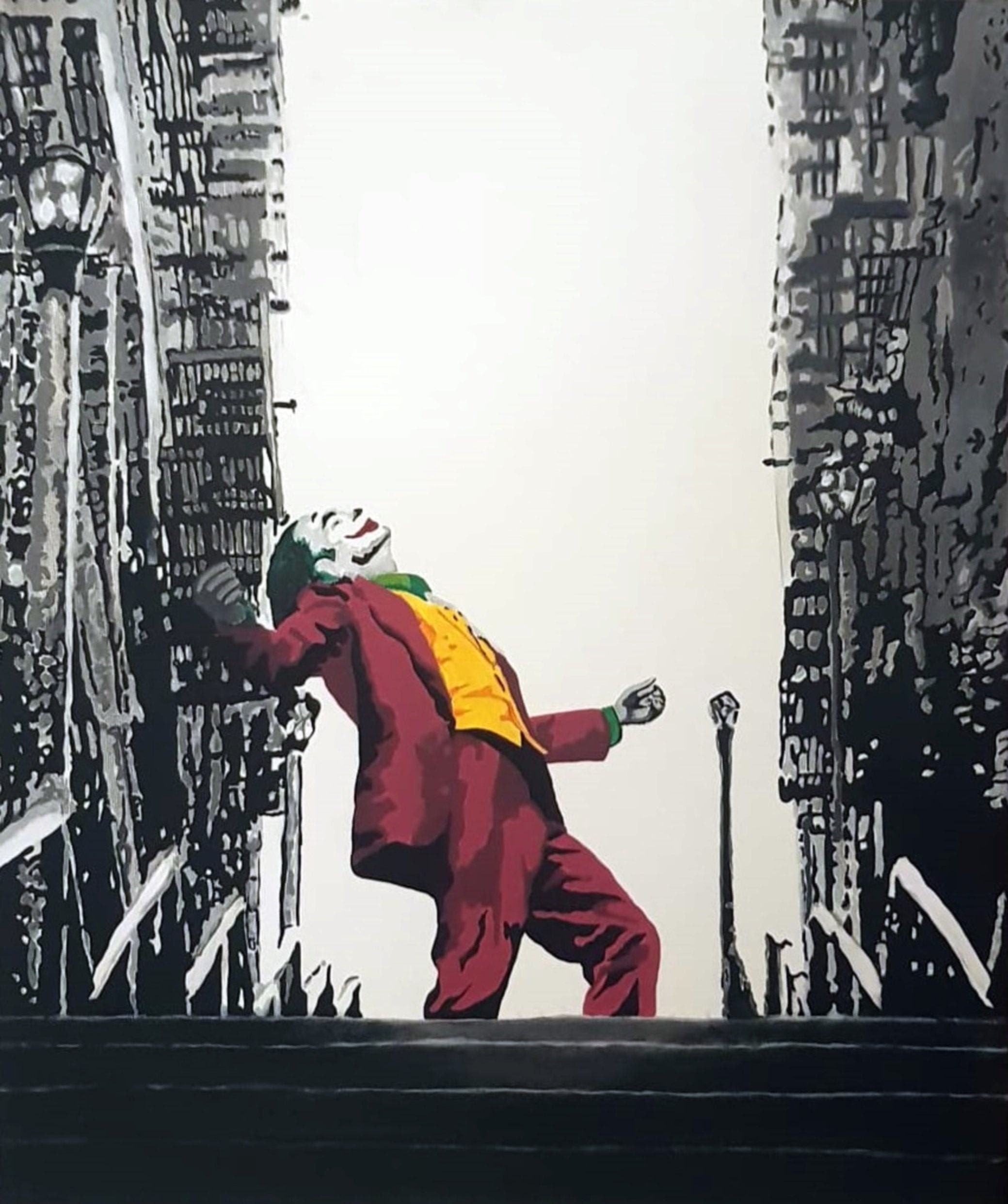 Joker Heath Ledger Marvel Modern Picture Hand Painted Pop Art Style  Paintings Acrylic Paint on Canvas Portraits Artetribute Artepopart 
