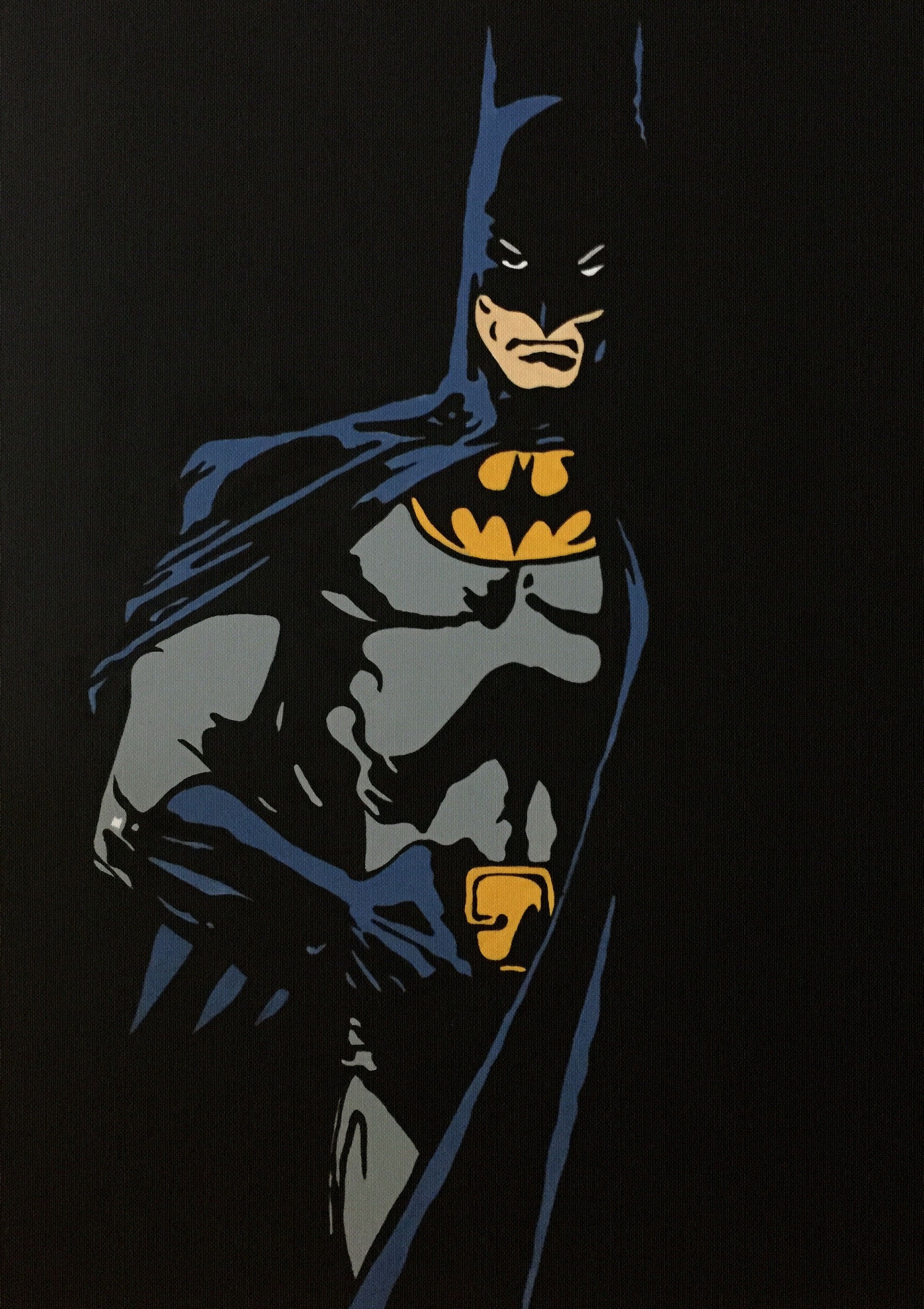 BATMAN the Dark Knight Modern Picture Hand Painted Pop Art - Etsy Australia