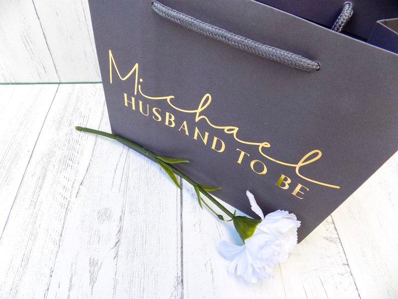 Husband to Be Gift Bag Groom Gift Bag Gift for Groom Etsy