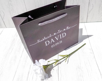 Groom Gift Bag, Husband To Be Gift Bag, Present From Bride To Groom, Best Man Gift Bag, Bridesmaid Gift Bag, Groom To Be, Groomsmen Gift Bag