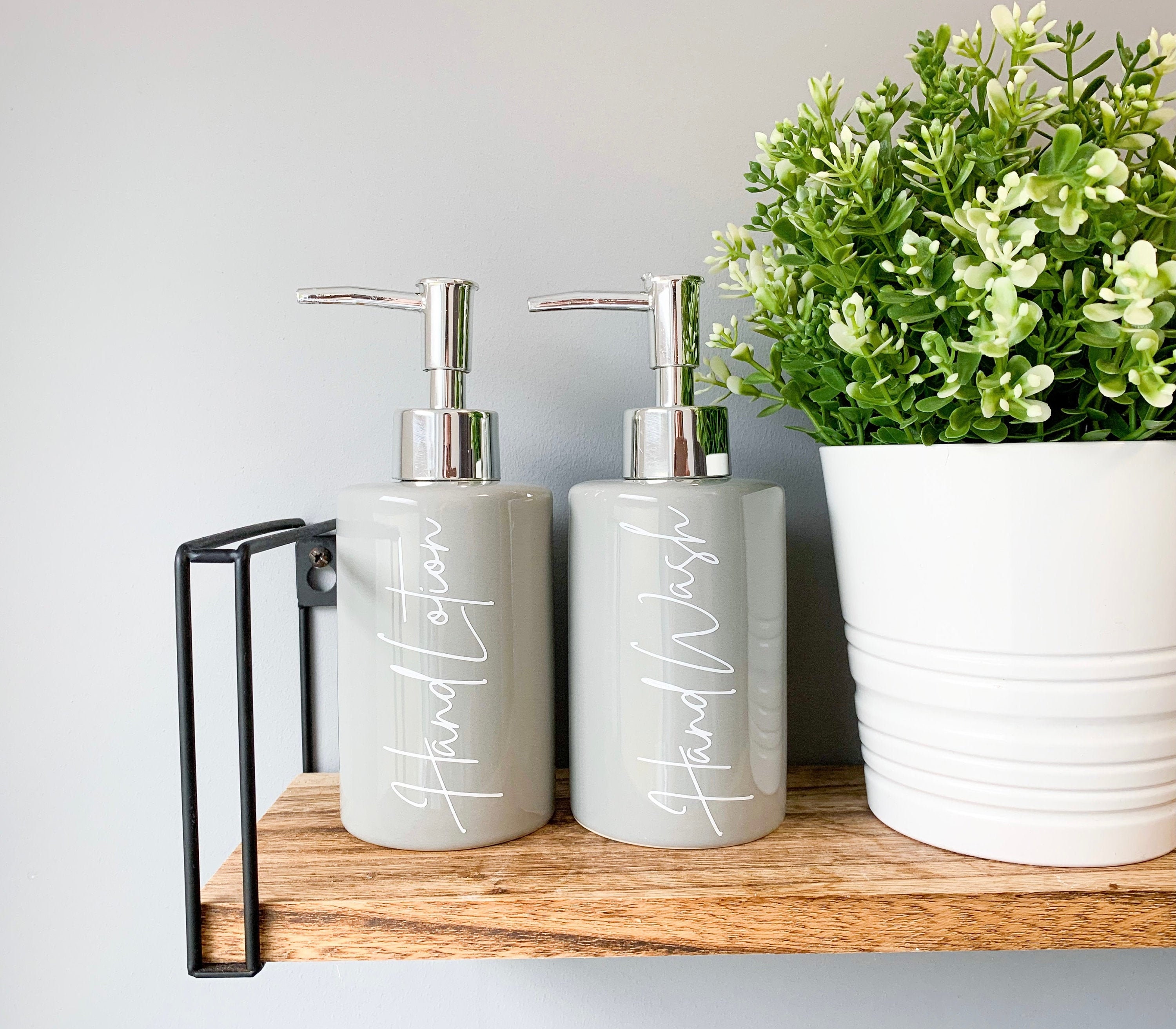 Soap Dispenser Ceramic Hand Wash Dispenser Personalised Etsy UK